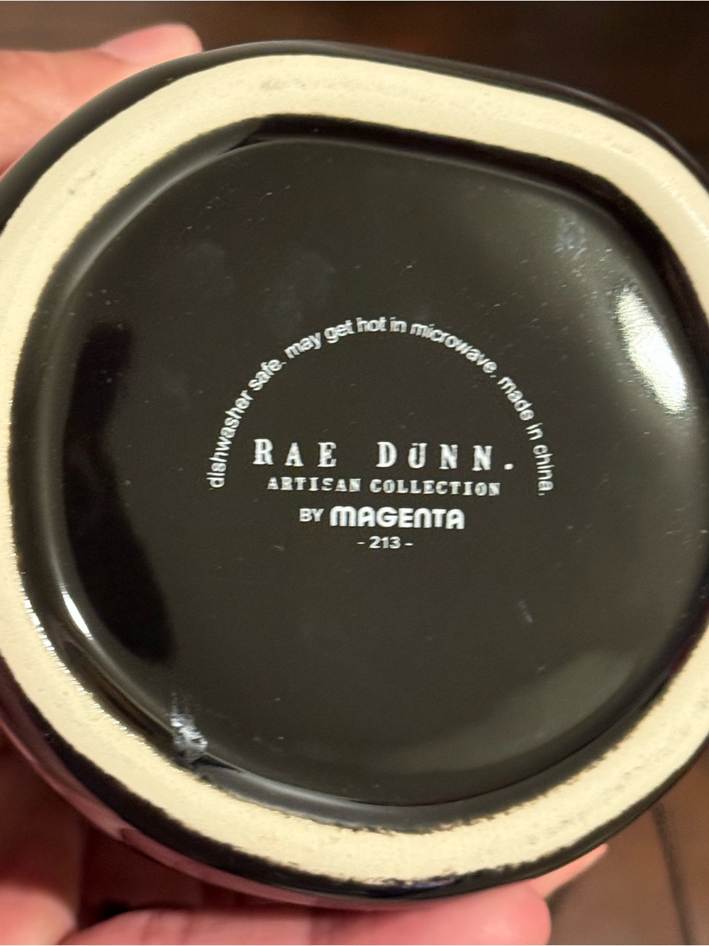 Rae Dunn Black Ceramic Mug w/ Blood 🩸 Red Interior- BITE ME- Halloween- NWT - Picture 4 of 5